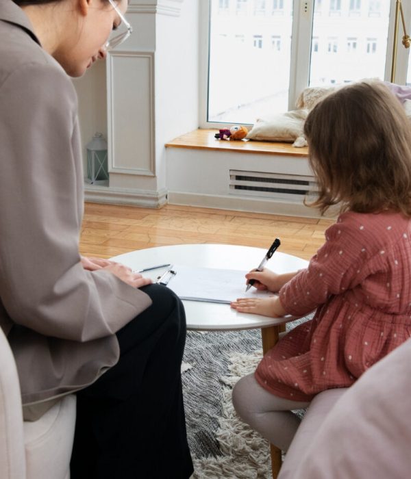 child writing